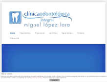 Tablet Screenshot of clinicamiguellopezlora.com